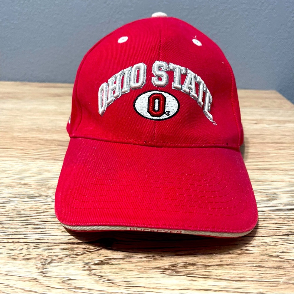 Ohio State Buckeyes Hat Cap Stretch Fit Red NCAA 2002 Champions Donegal Bay
